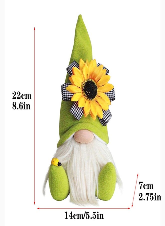 DYFCNP Gnome Plush Decorations for Home, Spring Summer Sunflower Gnome Decor,Faceless Plush Doll,Bee Gnomes Plush Decor,Faceless Doll for Home Office Festival Decor World Bee Day Tray Decor (A) - Image 4